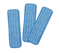 SEWOART 3 pièces Recharge de Tête de Balai Plat Microfibre Réutilisable Serpillière Sèche et Humide pour Sol Bois Carrelage Marbre Compatible Remplacement