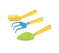 SEWOART 3 pièces Set de Outils de Jardinage Colorés pour Garçon Fille Pelle et Râteau Pratiques pour Potager et Plage Jouets Extérieurs pour Garçons et Filles Développement Motricité et