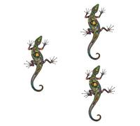 SEWOART 3 Pièces stickers muraux autocollant mural reptile gecko art mural grand sticker mural gecko sticker mural lézard décoration murale gecko fond d'écran autocollant de salon