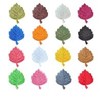 SEWOART 32 Pièces Lot de Écussons Thermocollants Colorées Brodées pour Vêtements Chapeaux Sacs Patchs Applique DIY pour Réparation et Décoration Textile