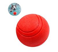 SEWOART 3pièces Balle De Jeu Résistante Morsure TPR pour Chiens Et Chats Lot de Rouge ø Jouets Élastiques Entraînement pour Chiots Et Animaux De Compagnie