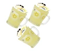 SEWOART 3pièces Boissons Miniatures pour Maison De Poupée Mini Gobelets à Thème pour Accessoire De Décoration Intérieur