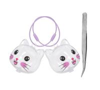 SEWOART 3pièces Boîte Souvenir pour Poils Animaux Coffret Commémoratif Forme de Capsule Organiseur de Poils Transparent pour Chats et Chiens