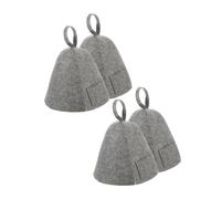 SEWOART 4 pièces Bonnet de Sauna Feutre Respirant Protection Thermique pour Hommes et Femmes Chapeau Traditionnel Russe pour Bain Vapeur et Spa