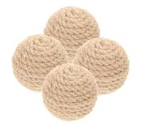 SEWOART 4 Pièces De Chat Drôle des Balles Poste Sisal Soi Jouets pour Chatons pour Chats D'intérieur Gratter Jouets pour Chats D'intérieur Chaton Grattoir pour Chat Light Brown Jute