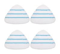 SEWOART 4 Pièces Lingettes Microfibre Triangle pour Balai Vapeur Lot de Housses Réutilisables et Lavables pour Nettoyeur Vapeur Couvre-serpillères Résistantes pour Nettoyage Sols