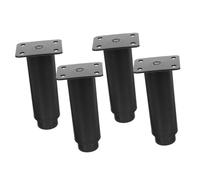 SEWOART 4 pièces Meubles Réglables de Canapé et Table Robustesse Anti-dérapante Supports Stables pour Armoire Commode et Bureau Finition Noire Mat