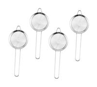 SEWOART 4 Pièces Passoire Inox à Mailles Fines Tamis Multifonction Acier Inoxydable pour Cuisine Bar Séparation Huile Chaude et Thé