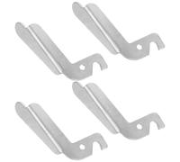 SEWOART 4 Pièces Poignée de Porte Acier Inoxydable pour Chaudière Charbon Accessoires de Remplacement Résistants Corrosion Prise Stable et Installation Facile pour Chauffage Domestique