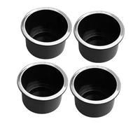 SEWOART 4 Pièces Support de Bouteille Insert du Support de Tasse de Voiture Insert de Porte-gobelet détenteur de Boissons Automobiles Porte-gobelet Portable Black Réutilisable