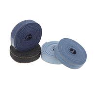 SEWOART 4 Rouleaux Ruban Denim avec Couture Apparente pour Décoration Vêtements Accessoires Couture DIY par Assortiment pour Nœuds et Créations Artisanales