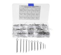 SEWOART 420 pièces Kit de Clips Goupilles Fendues Acier Inoxydable Assortiment de Fixations Boîte de Rangement Étiquetée Résistantes Corrosion pour Usage Mécanique Industriel
