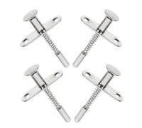 SEWOART 4pcs Goupilles de Verrouillage à Ressort en Acier Inoxydable pour Accessoires de Lit Bébé, Hauteur Réglable, Protection les Blessures aux Doigts, pour Lit Garçon et Filles