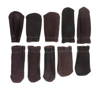 SEWOART 5 paires Lot Protège-doigts Cuir pour Couture Main et Quilting Dés Cuir de Vachette Flexibles et Ergonomiques Accessoires de Couture Précis et Confortables