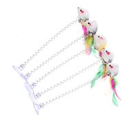 SEWOART 5 Pièces Suceur Chat Teaser Chats De Porte Mangeoire Jouets Chaton Fournitures De Jouets pour Animaux De Compagnie pour Animaux De Compagnie La Plume