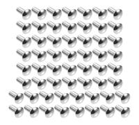 SEWOART 50 pièces Boulons Entraîneur Inox Lot Tête Ronde Col Carré Robuste pour Fixation Intérieure et Extérieure