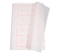 SEWOART 50 Pièces Calligraphy Xuan Paper Grid Writing Sheets For Beginners Bamboo Pulp Chinese Handwriting Practice Paper