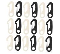 SEWOART 50 pièces Clips de Fixation Mât de Drapeau Plastique Crochets Snap Sursauts Résistants pour Tentes et Accessoires de Mât Noir et Blanc Fixation Sécurisée et Stable pour Camping et