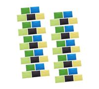 SEWOART 50 pièces Lot de Enveloppes Colorées Carte de Crédit Papier Robuste pour Cartes de Visite Notes et Invitations Assortiment de Noir Jaune Vert Bleu Lac Vert