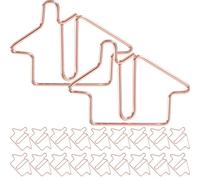 SEWOART 50 pièces Trombones Miniatures Métal Rose Doré Clips de Bureau Délicats et Compacts pour Documents Marque-pages Maison pour Fournitures et Loisirs Créatifs