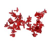 SEWOART 500 Attaches Parisiennes Métalliques de Cœur 11 MM Rouge pour Loisirs Créatifs Scrapbooking et Bricolage - Kit DIY Pinces à Papier Vintage Fixation Précise et Décoration