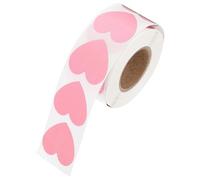 SEWOART 500 Autocollants Cœur Autocollants Corps Paillettes 25 CM Rose pour Bronzage 1 Pouce pour Visage Bras et Mains