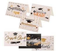 SEWOART 6 Cartes De Félicitations Pour La Remise Des Diplômes Cartes De Félicitations Mignonnes Pour La Remise Des Diplômes Universitaires Invitation De