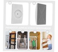 SEWOART 6 Pièces Arrêt De Porte De Sécurité pour Enfants Protecteur Mural pour Garde De Sécurité Protecteur De Coussin Mural Tasse De Pare-Chocs De Mur De Clôture Blanche