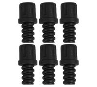 SEWOART 6 pièces Connecteur de Manche pour Brosse de Toilette Accessoires Durables Plastique avec Embout Fileté Spiralé Auto-bloquant Remplacement Facile et Stable pour Nettoyage de