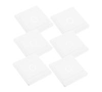SEWOART 6 pièces Lot de Plaques Cache-prises Blanches Étanches Robustes pour Boîte de Dérivation Cache-câble Décoratif et Protection Murale pour Rénovation Intérieure et Extérieure