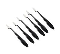 SEWOART 6 Pièces Outil De Croquis De Correction Éponge Fond De Teint Éponges De Maquillage Surligneur Lave-Vaisselle Pastels à La Poêle Faire Moussant pour Murs Liquide Black PP
