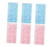 SEWOART 6 pièces Paper Quilling Half Ball Domes Mold Abs DIY Craft Tools For Flower Pots And Models