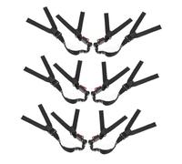 SEWOART 6 Pièces Sangles de Maintien pour Casque de Sécurité Réglables avec Mentonnière Rouge Accessoires de Protection de Tête pour Ouvriers du Bâtiment