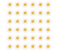 SEWOART 60 Fleurs Séchées Naturelles Marguerites Blanches, Accessoires DIY pour Scrapbooking et Bijoux, 60 Pièces, Décoration Artisanale, Matériel Fleurs Séchées Pressées pour Loisirs