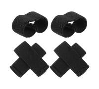 SEWOART 6pcs Boucles de Ceinture Élastiques en Nylon pour Hommes, Dispositif de Maintien de Sangle de Randonnée, Passants de Ceinture Noirs pour Paquet à Dos et Bandes