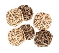 SEWOART 6pièces Jouet à Mâcher Herbe pour Lapin Balle De Jouet pour Chinchilla Fournitures pour Petit Animal De Compagnie Suspendu pour Mâcher Remplacement Aire De Jeux Intérieur