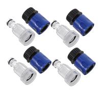 SEWOART 8 Pièces Adaptateur Rapide Joint D'étanchéité Intégré pour Nettoyeur Haute Pression Léger et Résistant aux Fuites et Tuyau de Jardin pour Usage Extérieur et Garage