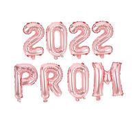 SEWOART 8 Pièces Ballons de Fête Aluminium pour Décoration Graduation Kit Ornements Rose Doré pour Remise des Diplômes Décorations Intérieures et Extérieures