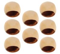SEWOART 8 Pièces Breloques de Coquillage pour Carillon Éolien Soi-même, Légères et Faciles à Suspendre, en Bois Naturel et Coque Rustique pour Espace Intérieur et Relaxation