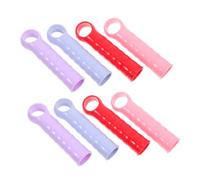 SEWOART 8 pièces Embouts de Manche de Balai Plastique pour Remplacement Poignées Universelles Faciles à Installer pour Balais et à Poussière Rouge Bleu Rose