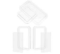 SEWOART 8 Pièces Modèle de Couture Acrylique avec Motifs Diamant et Rectangle Gabarit Rigide pour Quilting Précis