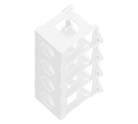 SEWOART Adaptateur de Rail Din Blanc pour Bouton-poussoir 22 Mm, Support de Montage sans Outil, Plastique Solide, Pack de 4, Usage Industriel et Domestique