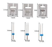 SEWOART Aiguilles Doubles Pour Machine À Coudre Accessoires De Couture Pied-De- Universel Aiguille À Double Extrémité Kit De Machine À Coudre