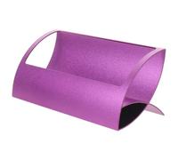 SEWOART Alliage Présentoir D’aluminium de Visite Cartes de de Bureau | Design Moderne pour Comptoir D’exposition, Présentation Organisée, Teinte Violet, Résiste aux Dommages
