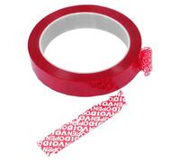 SEWOART Bande Tape Adhésive Rouge en Pet pour Colis et Documents Précieux, Bande Tape de Sécurité Anti-falsification avec Fonction Tamper Evident, pour Sceller Boîtes