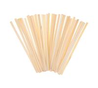 SEWOART Bâtonnets Plats en Bambou pour Loisirs Créatifs, 50 Pièces Naturelles pour Tissage et Fabrication d'Éventails, Kit Bricolage Adapté aux Activités Manuelles et Artisanales