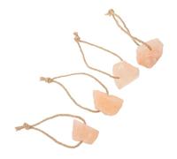 SEWOART Bloc de Sel à Lécher pour Animaux 4 Pièces Minéral Naturel pour Chevaux Bovins Cerfs Favorise la Santé Croissance Facile à Utiliser 50-70G Chacun