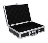 SEWOART Boîte à Outils en Alliage D’Aluminium Noire 23X16X7 CM Mallette Rigide Multifonction Portable Mallette Verrouillable Compacte pour Rangement et Transport D’Outils Bureau et