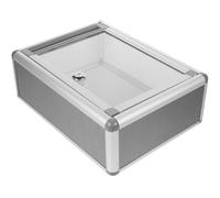 SEWOART Boîte Aux Lettres Murale Grise avec Serrure Boîte de Rangement Sécurisée pour Courrier et Suggestions Compartiment Large pour Votes et Documents Installation Facile ou