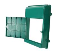 SEWOART Boîte Aux Lettres Murale Plastique Vert Résistante Pluie Boîte Aux Lettres Extérieure sans Serrure Design Simple pour Maison et Bureau